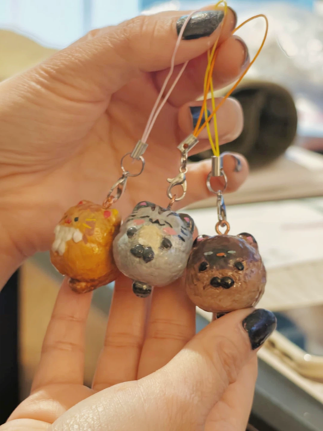 Handmade Cat Keychain Charms - photo 2