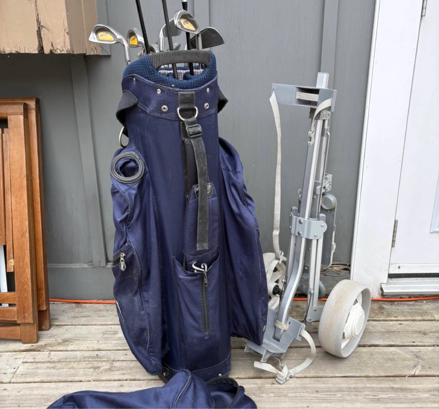 Golf Club Set with Bag and Push Cart - photo 5