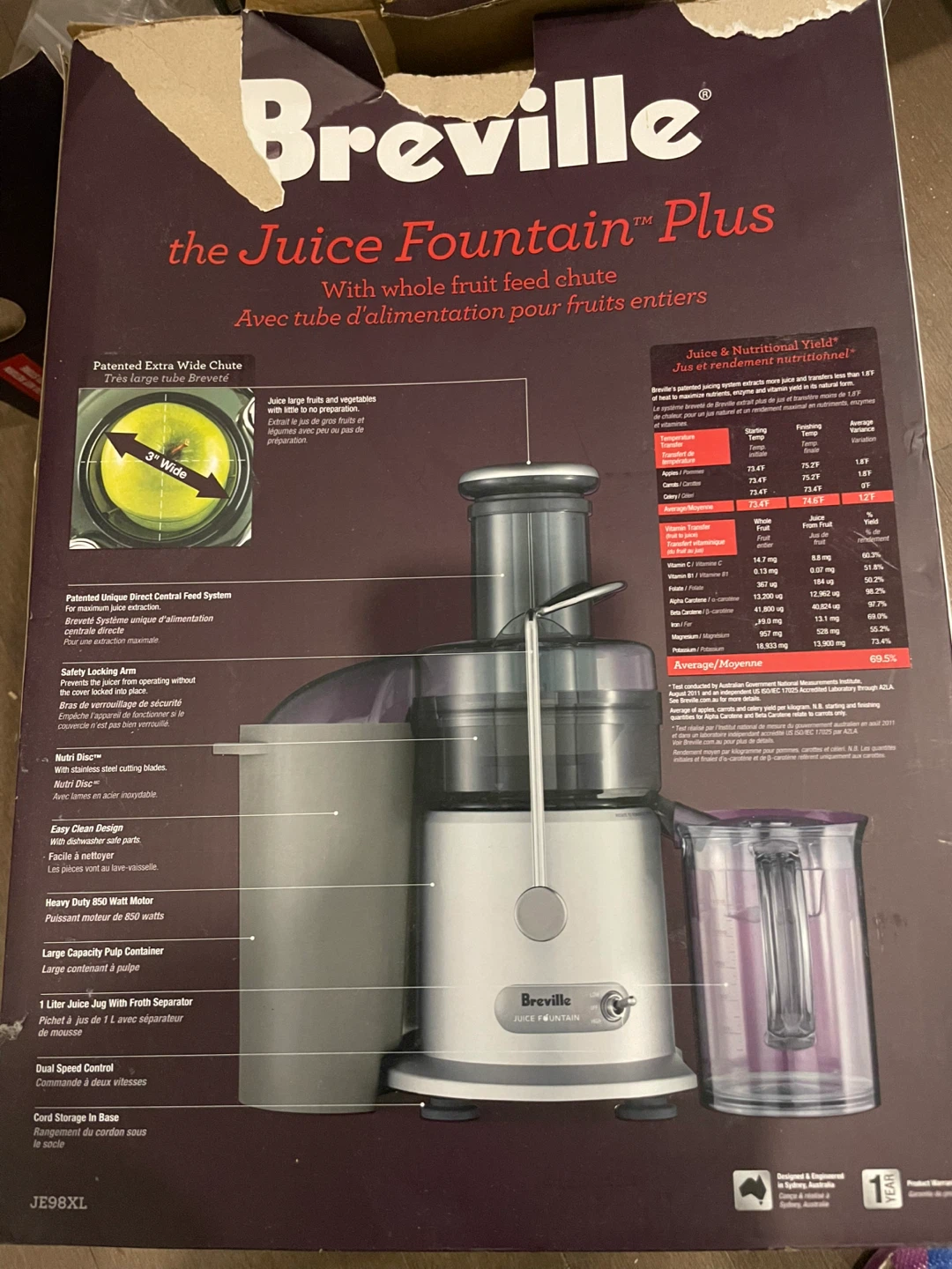 Breville the Juice Fountain Plus