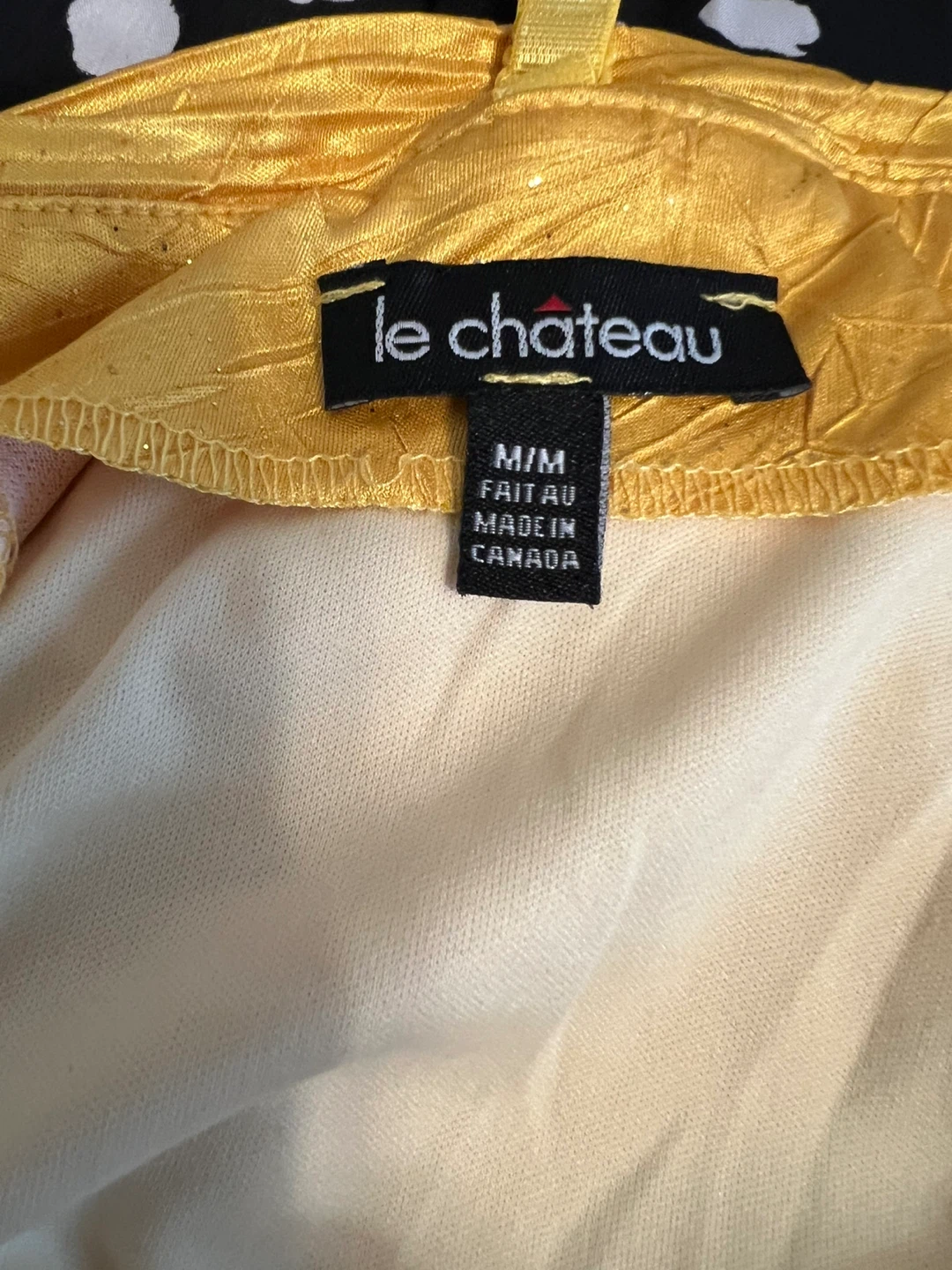 Le Chateau Yellow Ruched Dress with Ruffle Skirt - M/M - photo 3