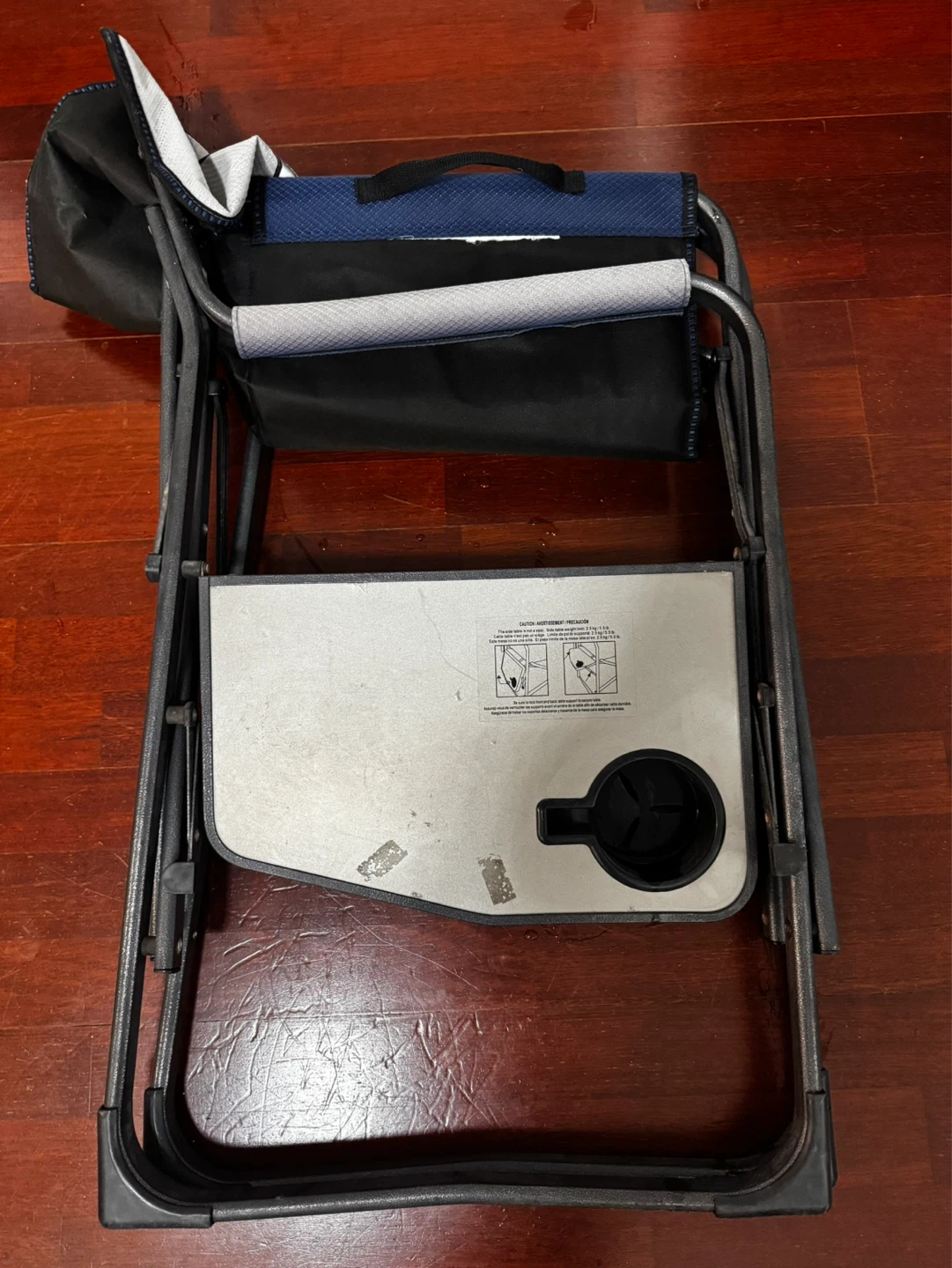 Folding Camp Chair with Side Table and Cup Holder - photo 4