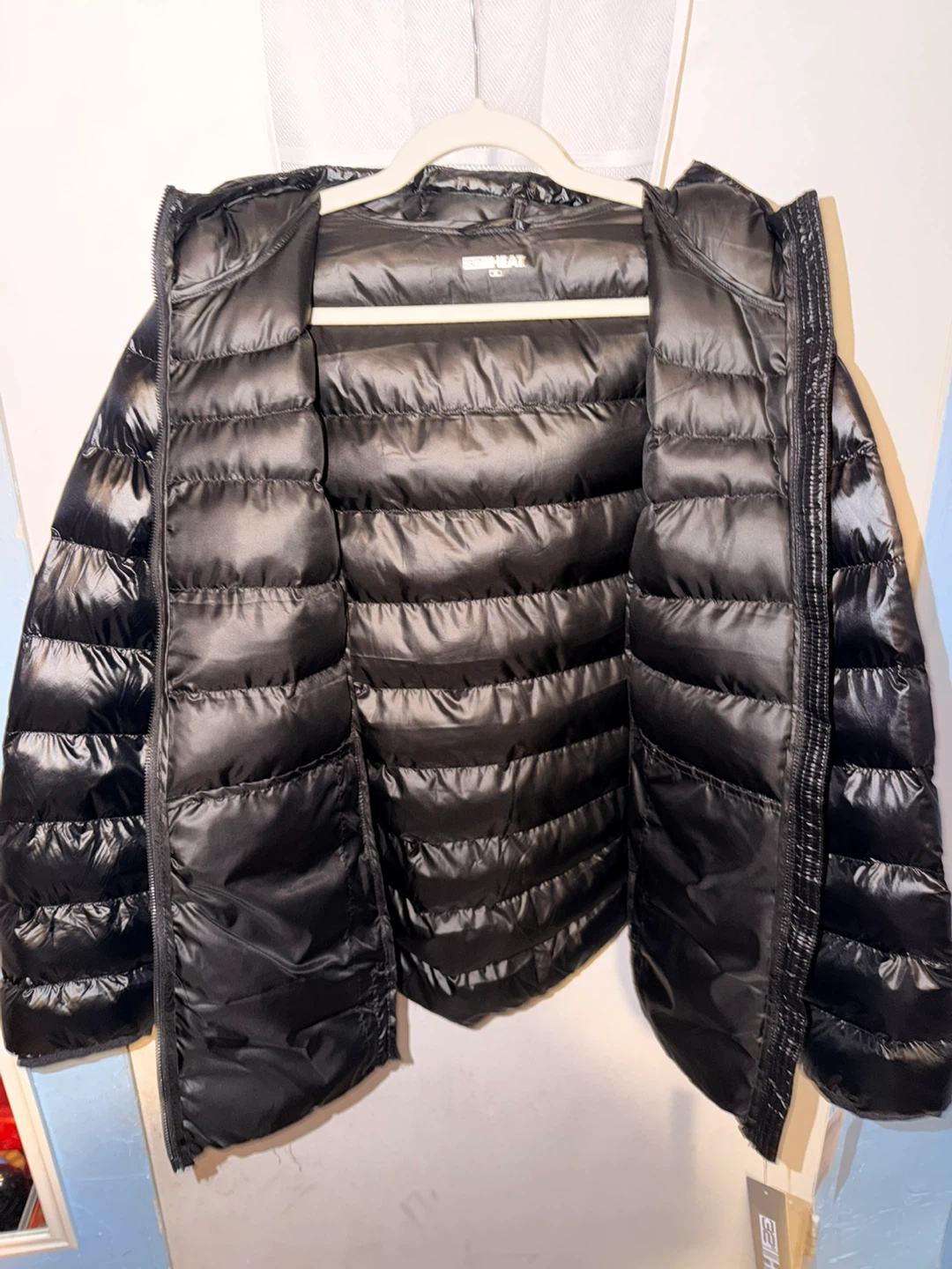 Black Hooded Puffer Jacket - photo 4