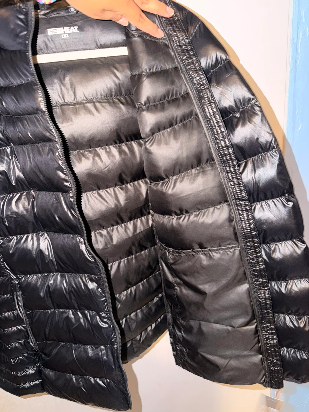 Black Hooded Puffer Jacket - photo 3