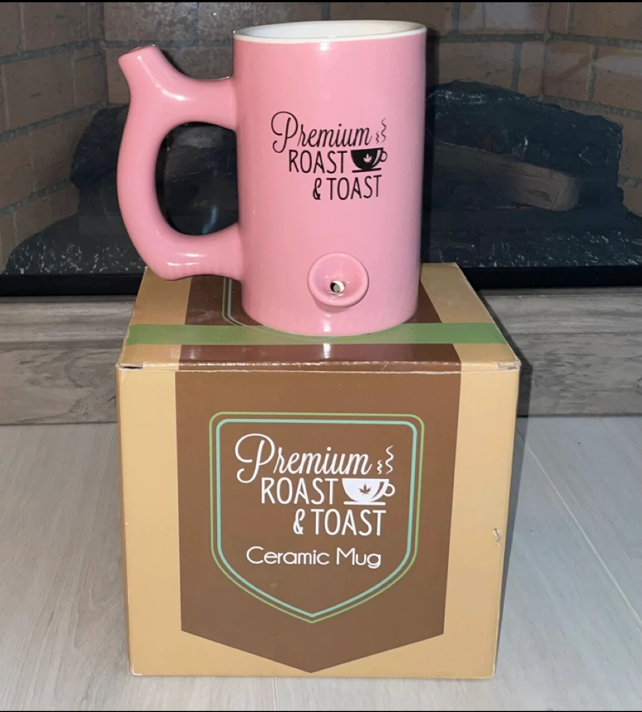 Premium Roast & Toast Pink Ceramic Mug
