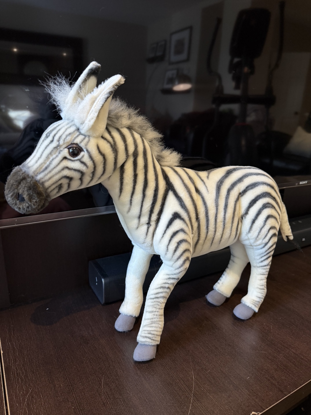 Vintage Plush Zebra Stuffed Animal - photo 2