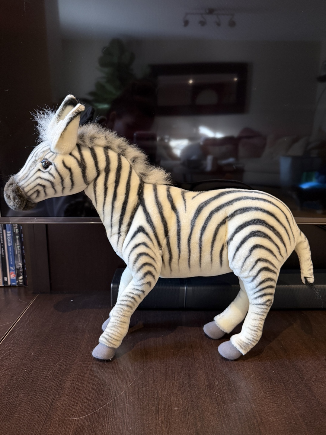 Vintage Plush Zebra Stuffed Animal