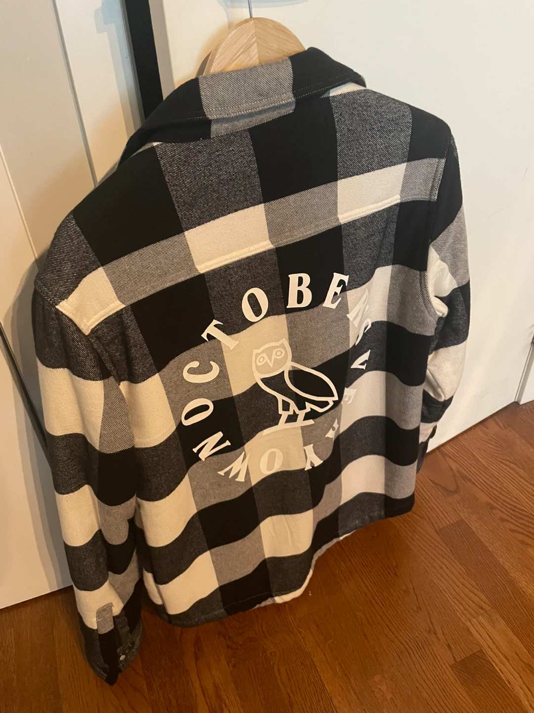OVO Sherpa Lined Flannel Jacket Snow colourway - photo 2