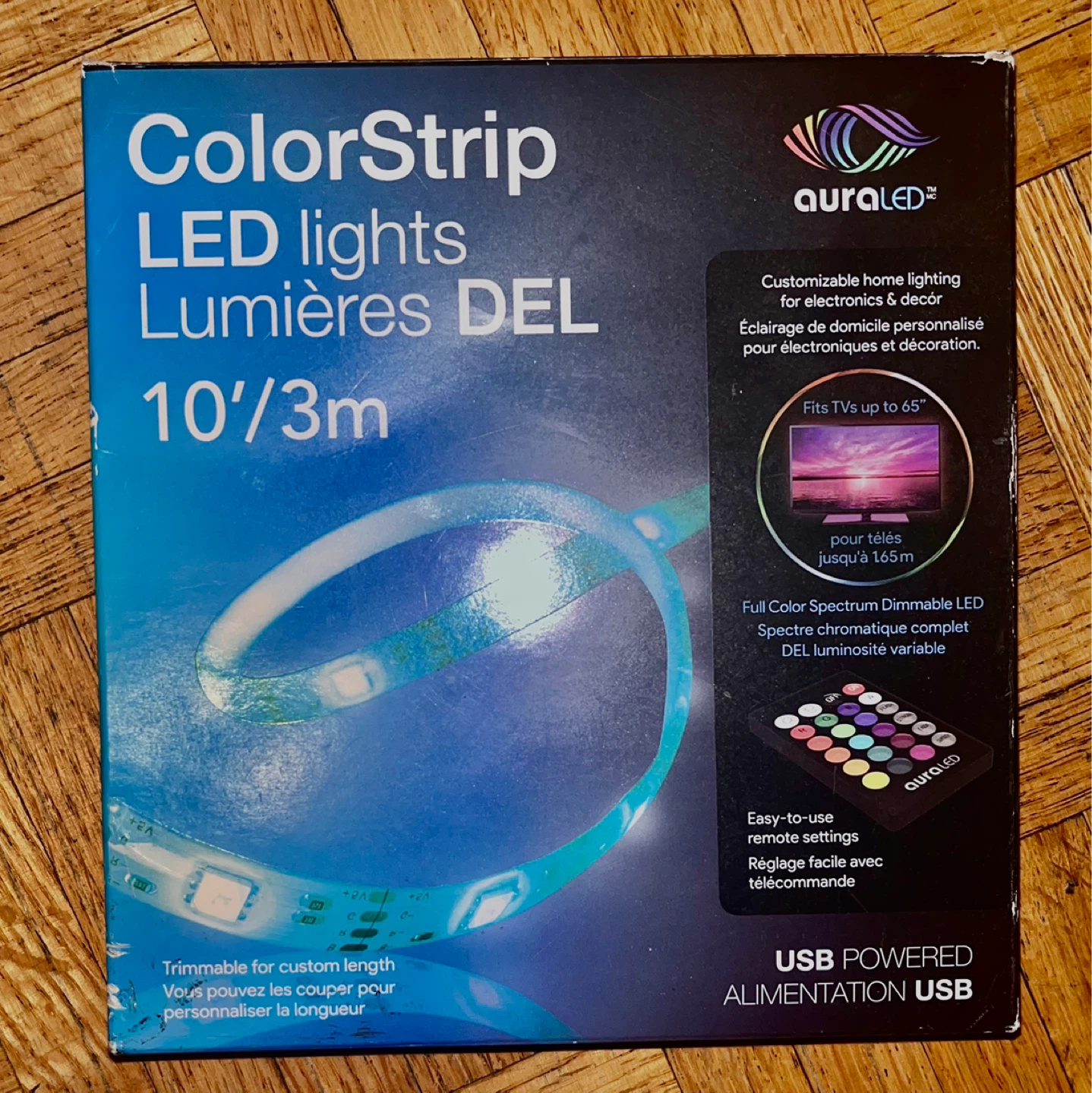 AuraLED ColorStrip LED Lights 10'/3m