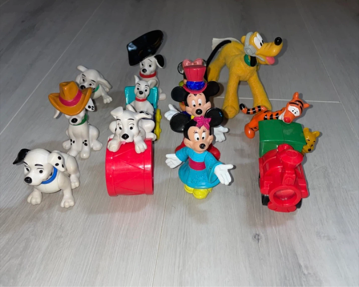 Vintage Disney Toy Lot – Pooh, Tigger, Dalmatians + More