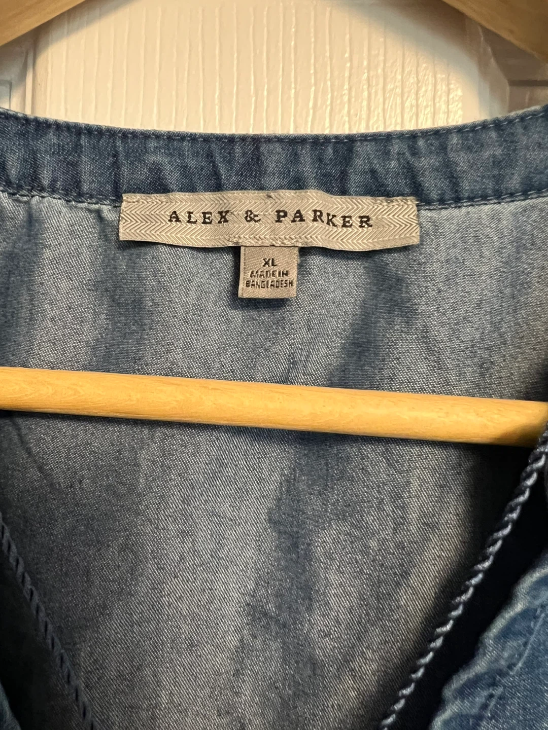 Alex & Parker Sleeveless Denim Tunic Top - photo 2