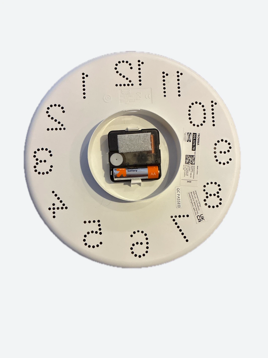 IKEA TROMMA Wall Clock White - photo 2