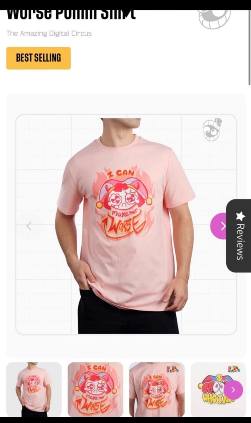 Circus Pomni "I Can Make Her Worse" T-Shirt - photo 2