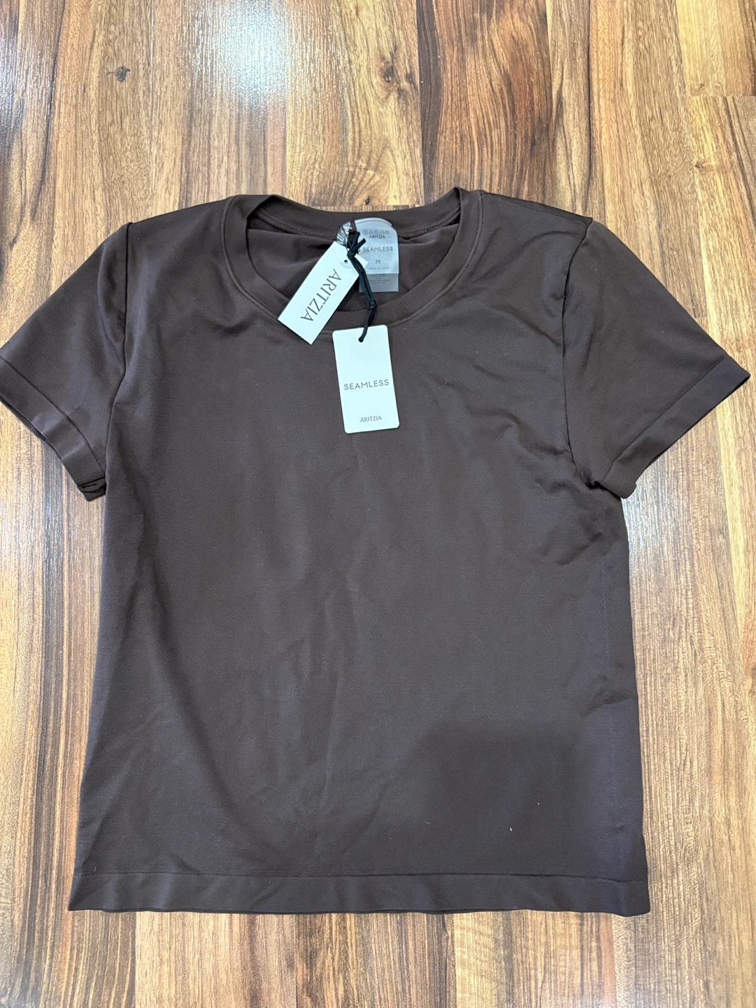 Aritzia Seamless Willow T-Shirt - Rich Mocha