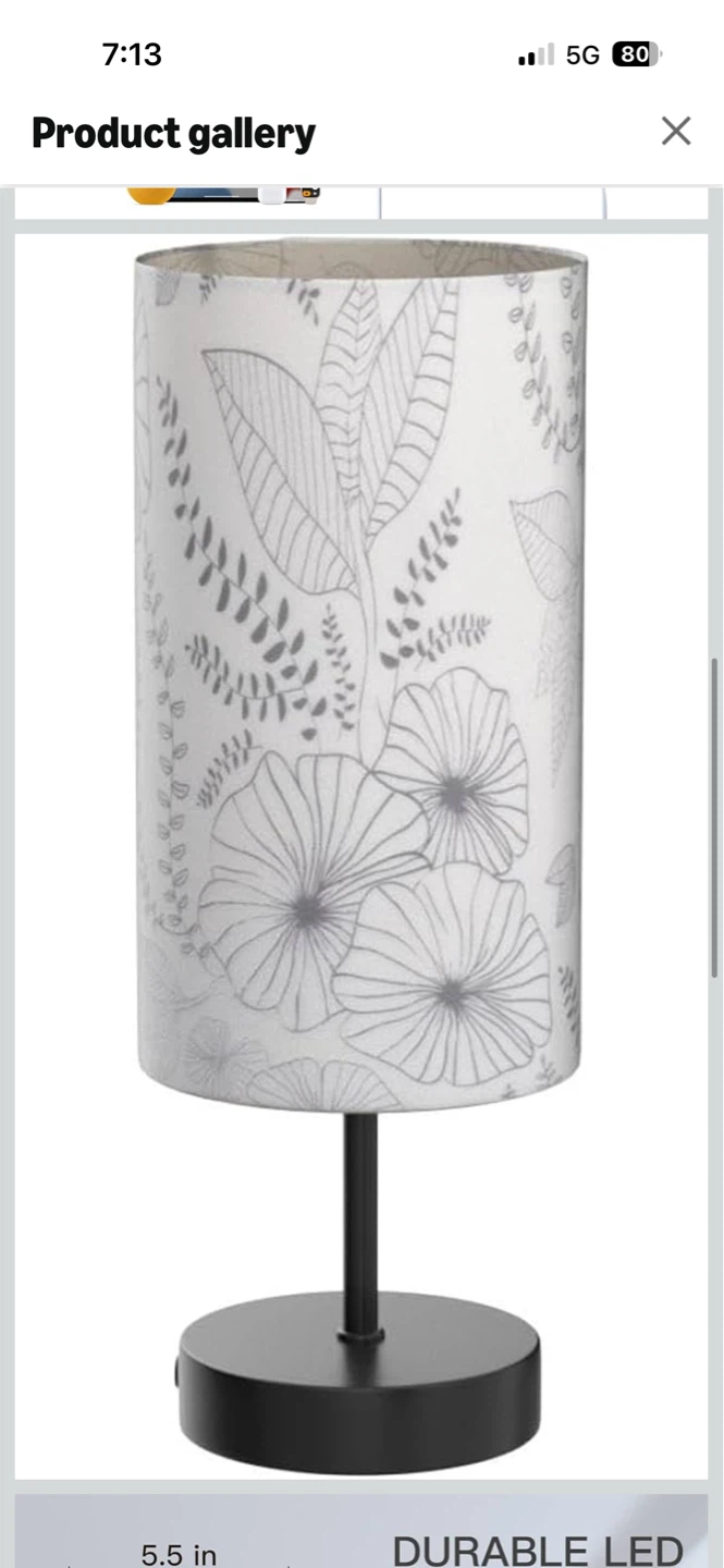Dimmable Table Lamp with USB Charging Ports - photo 3