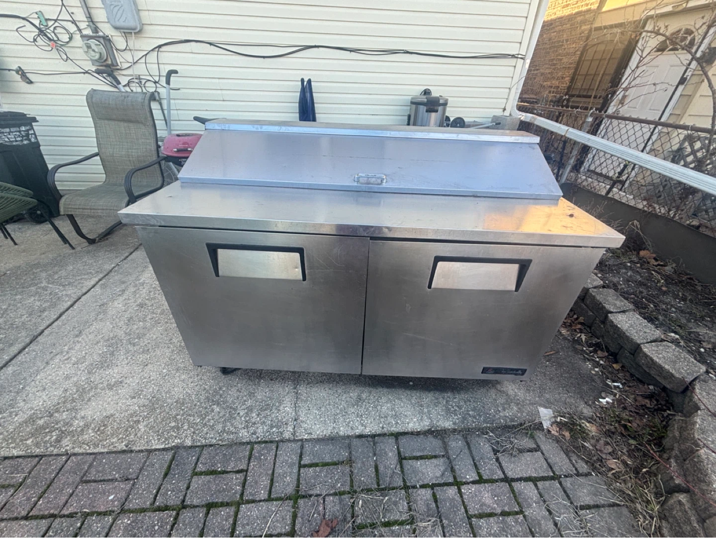 Commercial Stainless Steel Sandwich Prep Table Refrigerator - photo 3