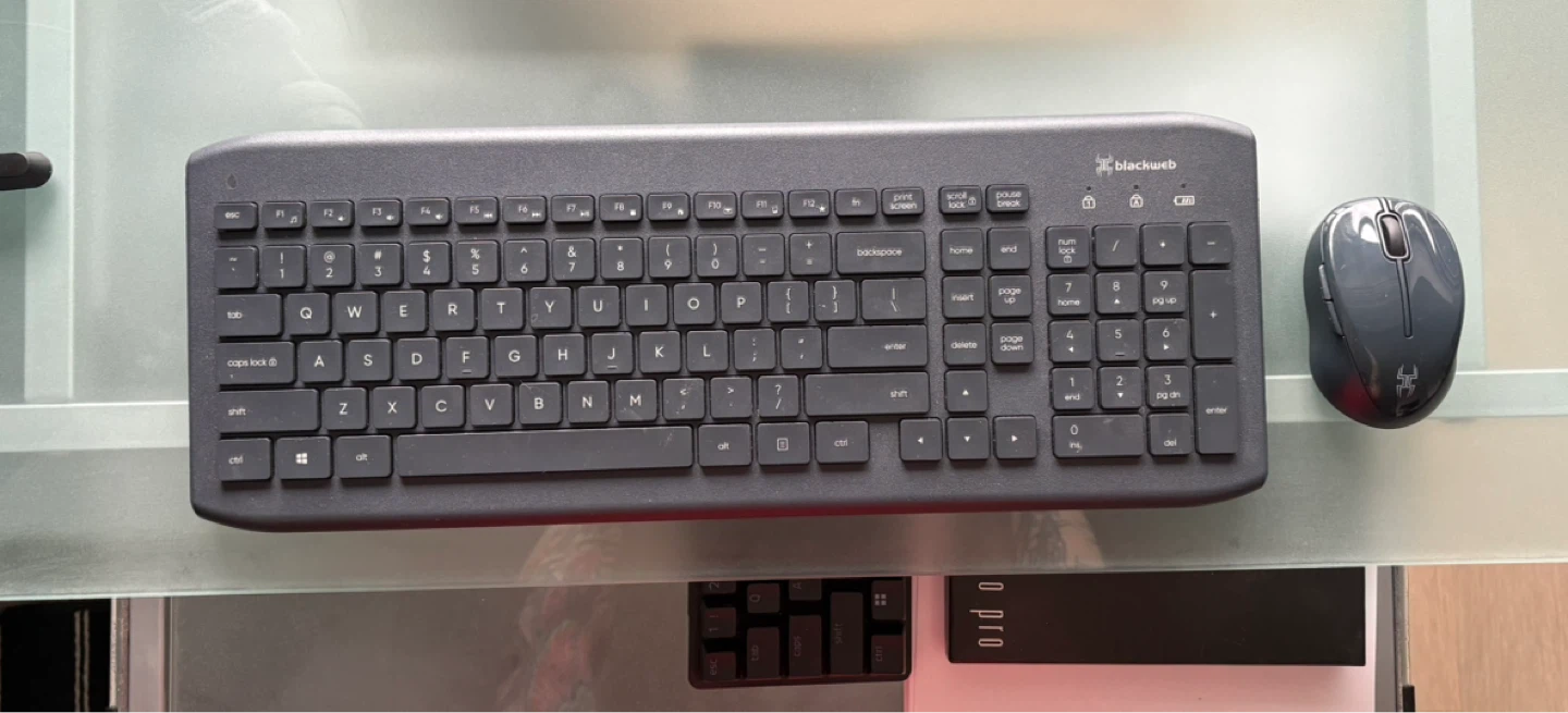 Blackweb Wireless Keyboard and Mouse Combo