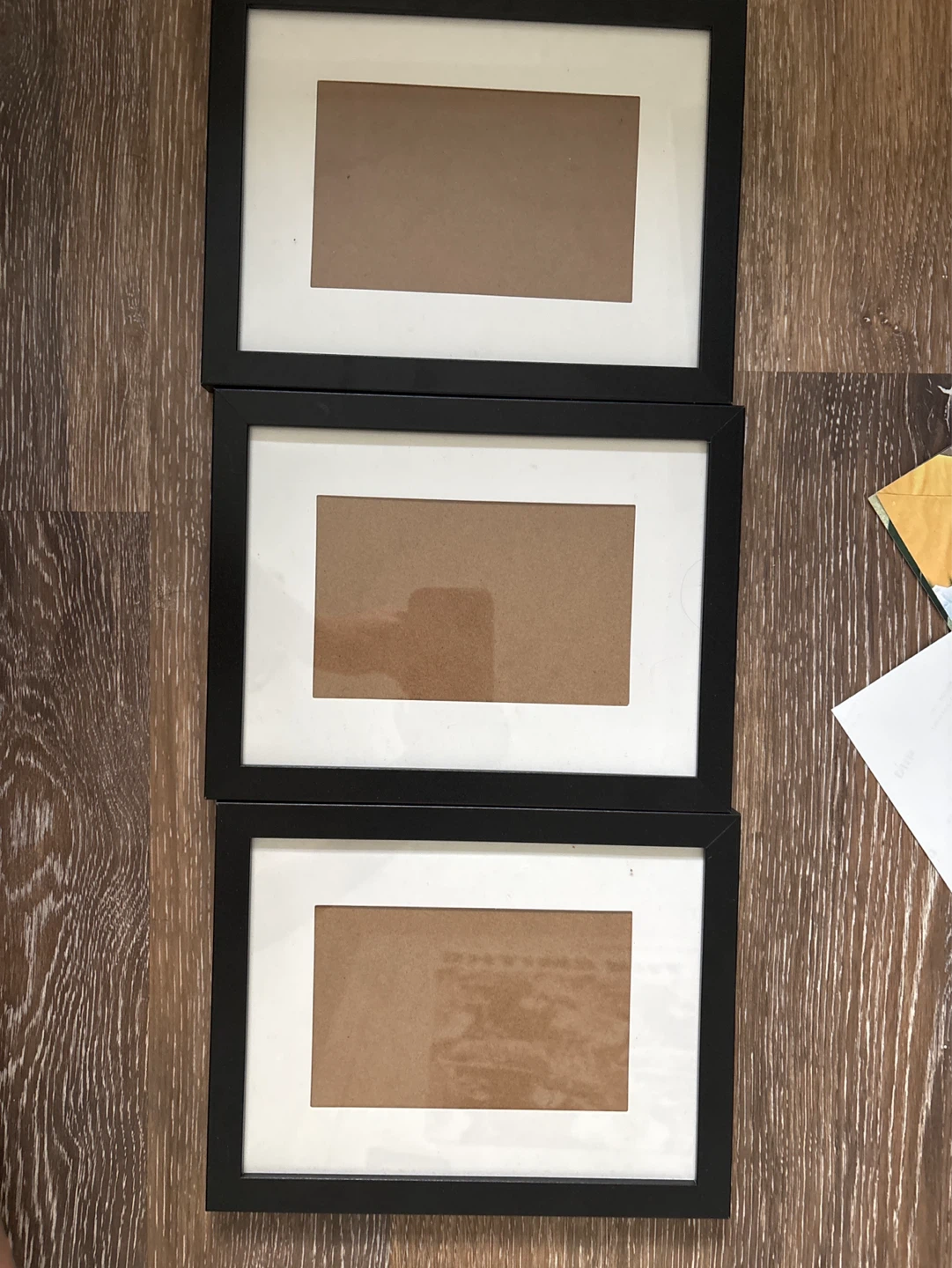 Set of 3 Black Photo Frames