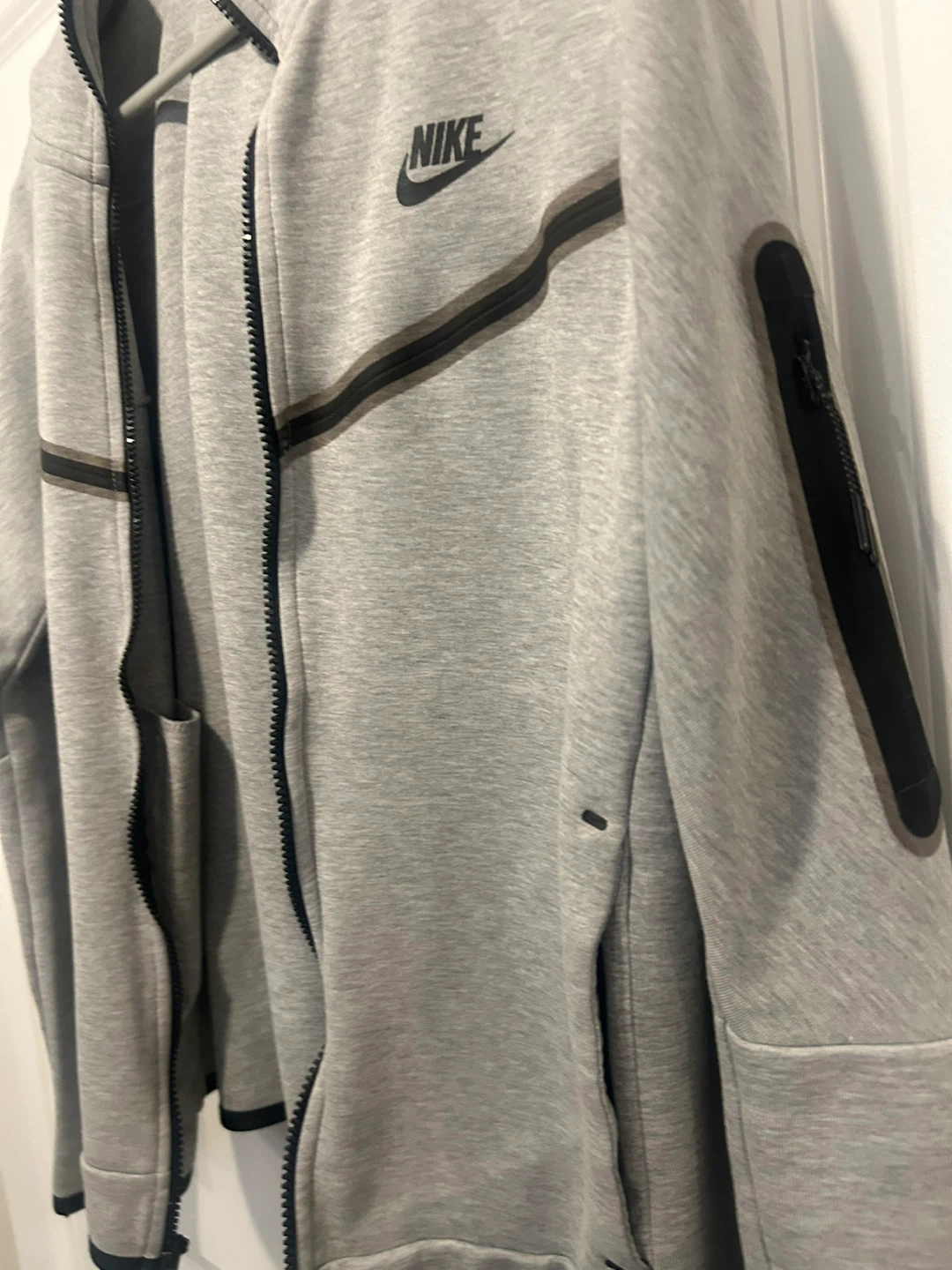 Nike Tech Fleece Full Zip Hoodie Grey Men's Size M - photo 2