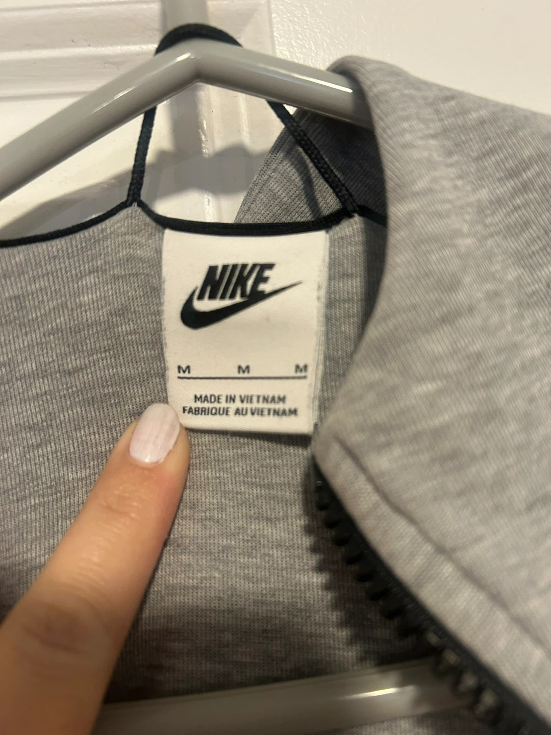 Nike Tech Fleece Full Zip Hoodie Grey Men's Size M - photo 3
