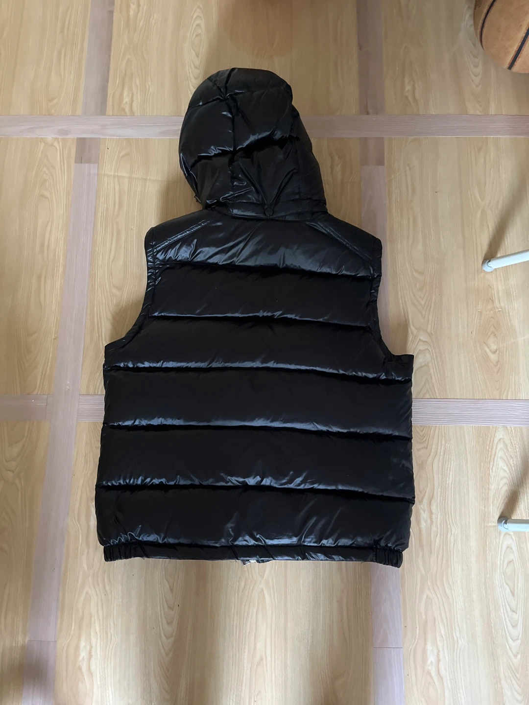 Moncler Black Down Puffer Vest with Hood - photo 2