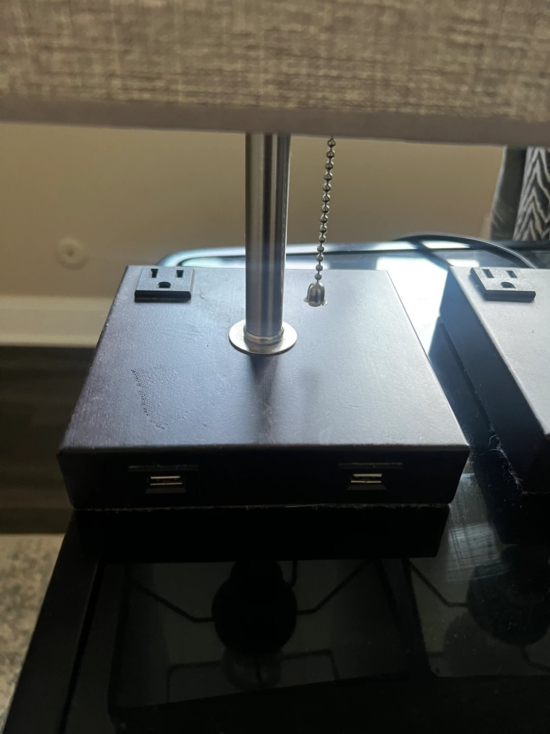 2 Table Lamps - Pull Chain USB Plug - photo 2