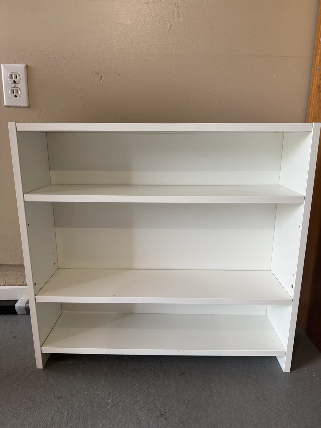 White 3-Shelf Bookcase
