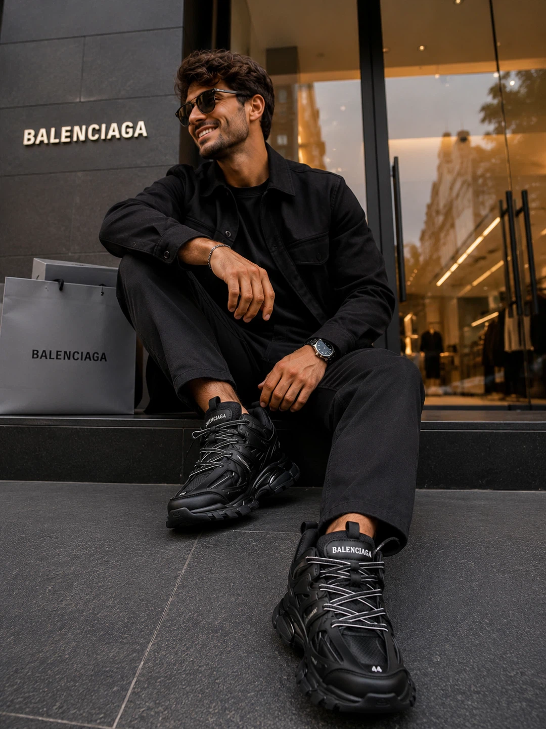 Balenciaga Track Sneakers Size 9.5 (44 )Black