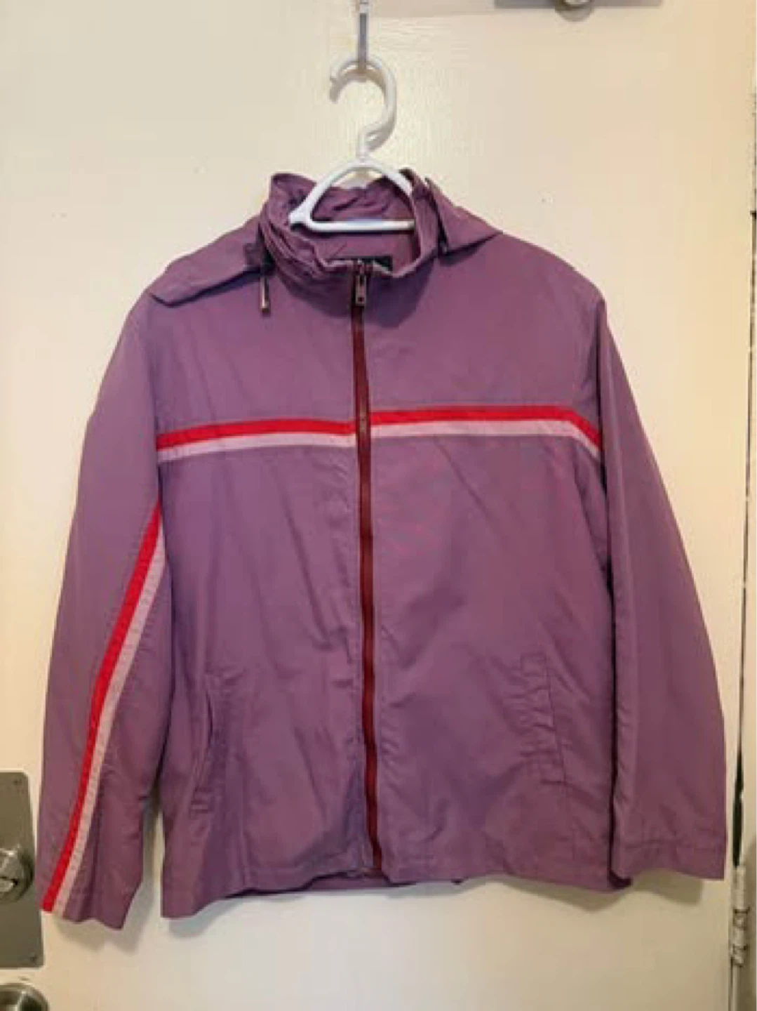 Women’s Purple Windbreaker Jacket size Large
