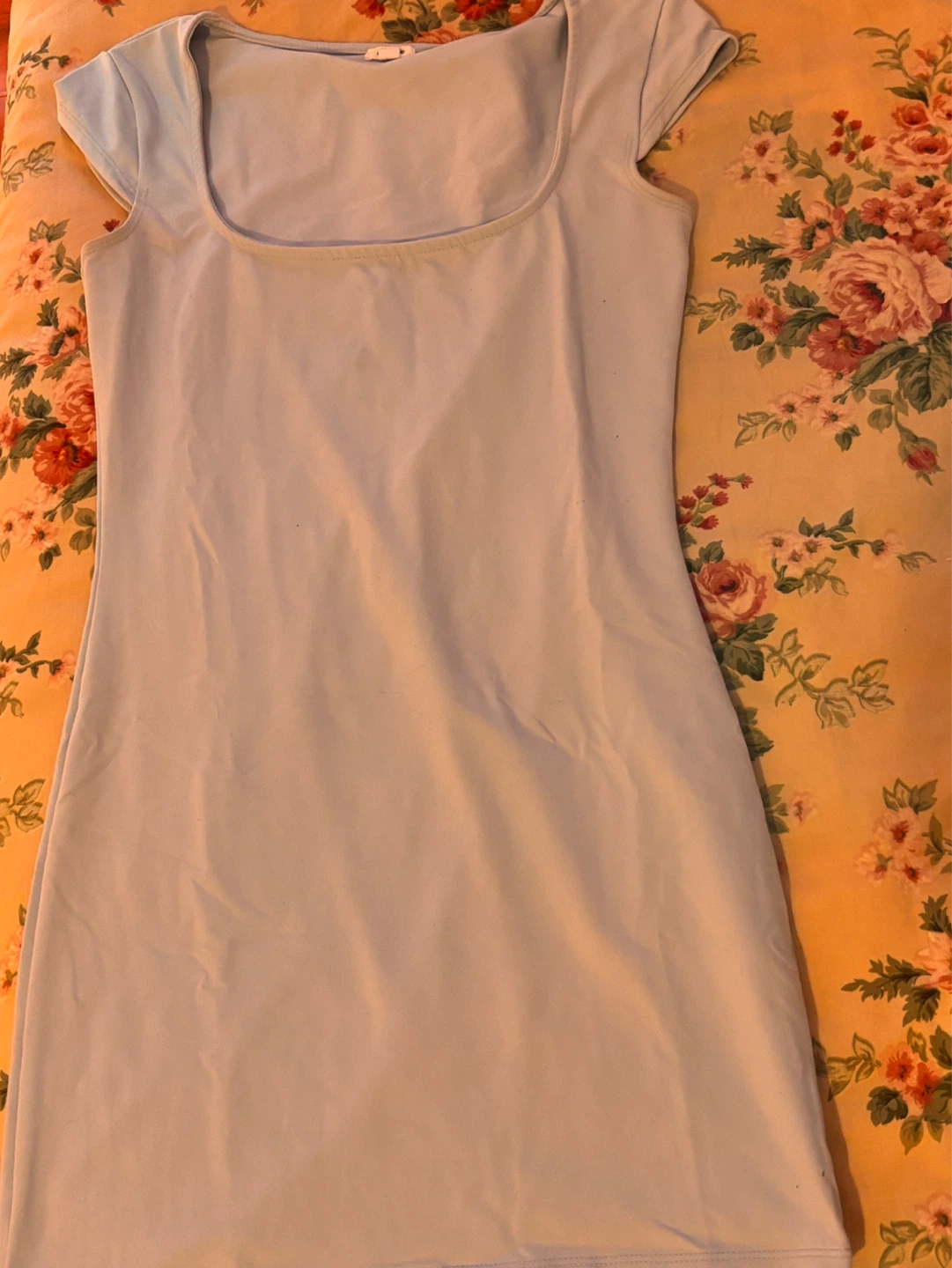 garage scoop neck mini dress