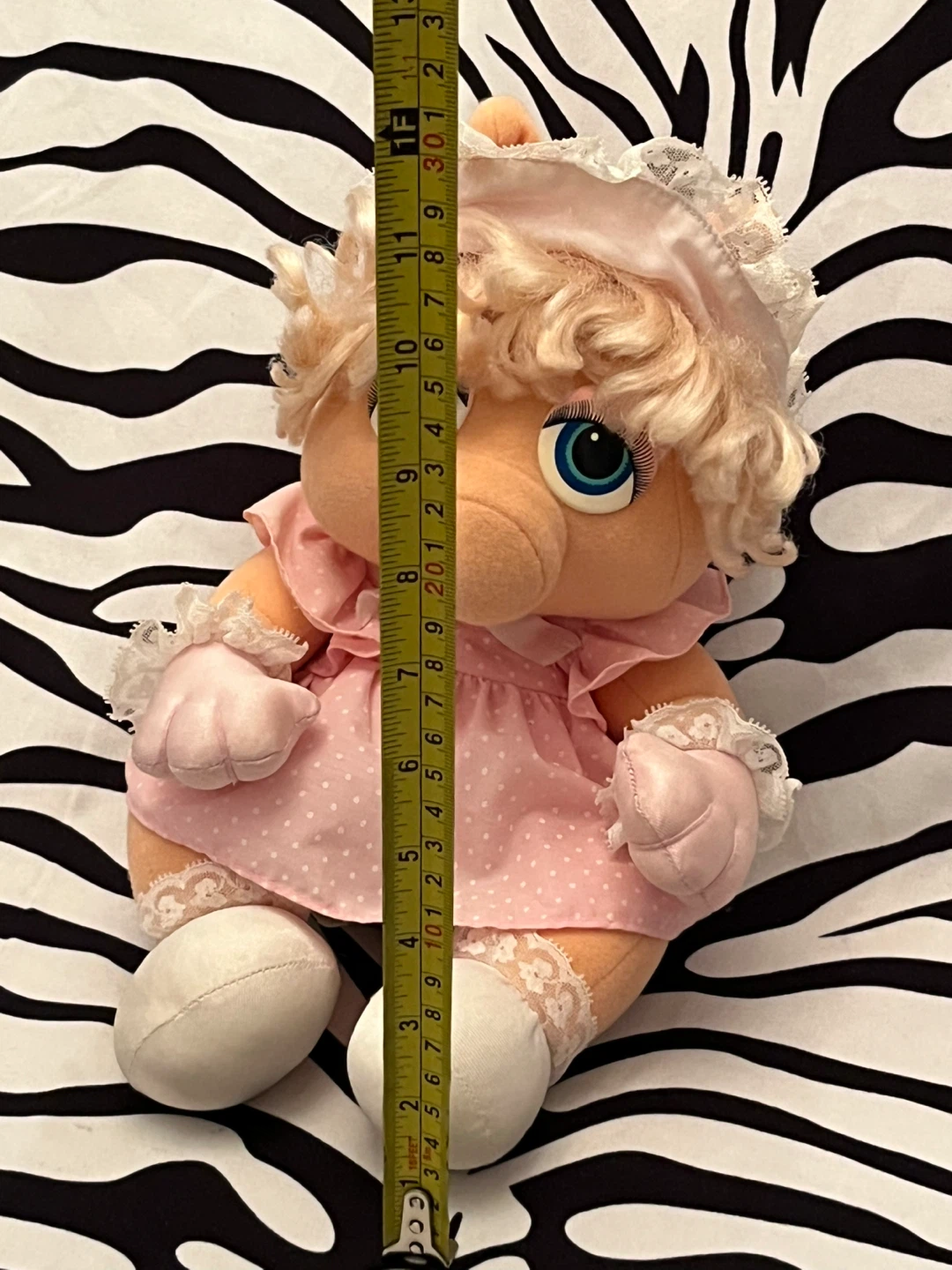 💗 1985 Hasbro Softies Baby Miss Piggy Muppet Babies plush doll 💗 - photo 2