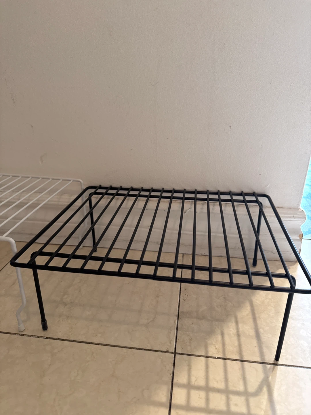 Stackable Wire Shelving Units (Black & White) - photo 2