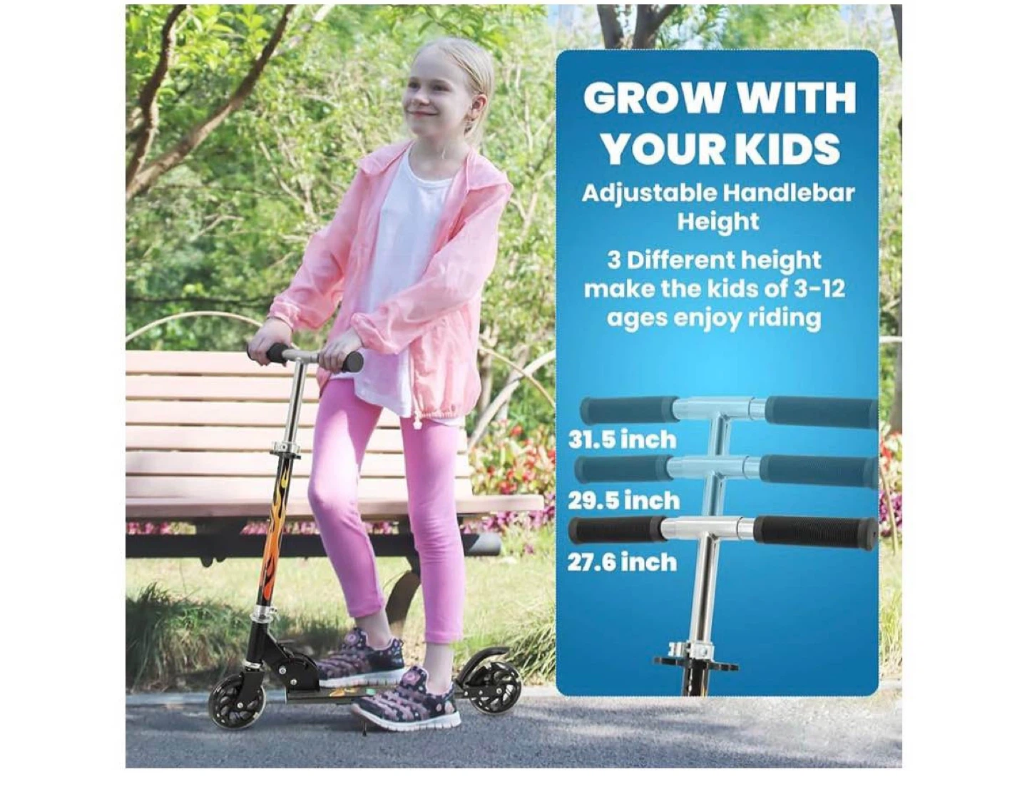 Kids Scooter with Adjustable Handlebar - photo 2