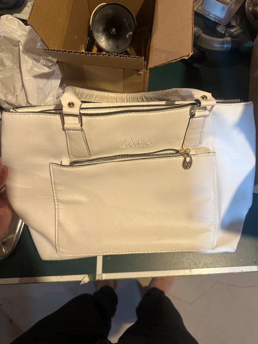 White Zara Tote Bag