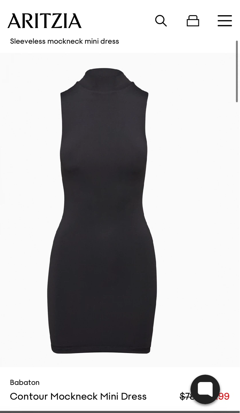 Babaton contour mock neck dress