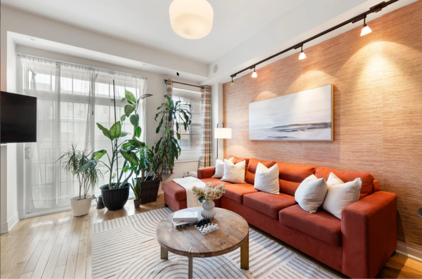 Terracotta Sectional Sofa - photo 3