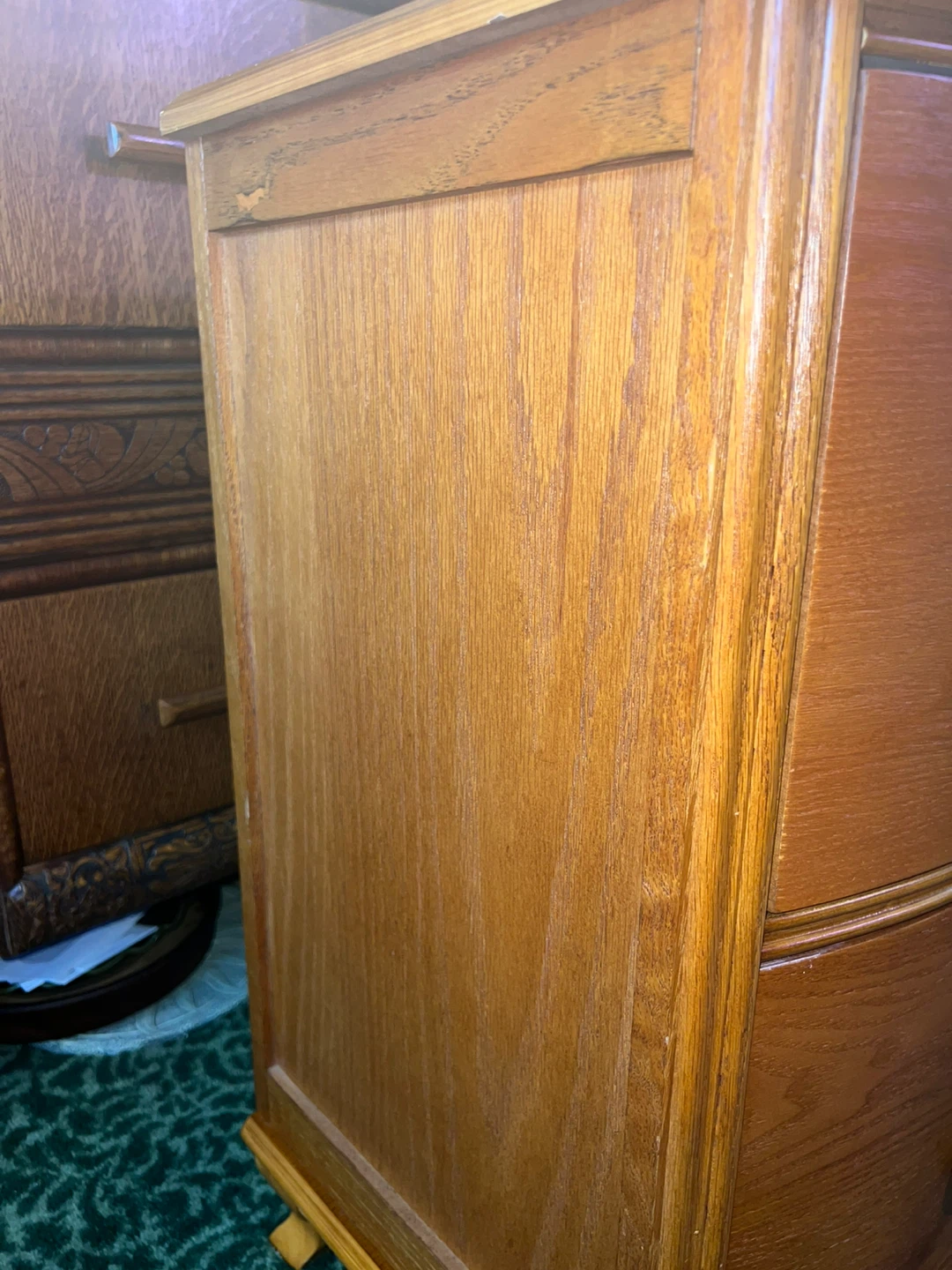 2-Drawer Bow-Front Accent Chest / Filing Cabinet - photo 5