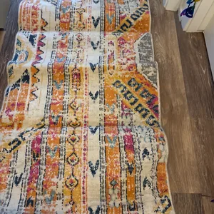 Bohemian Style Runner rug - Orange, Yellow, Pink