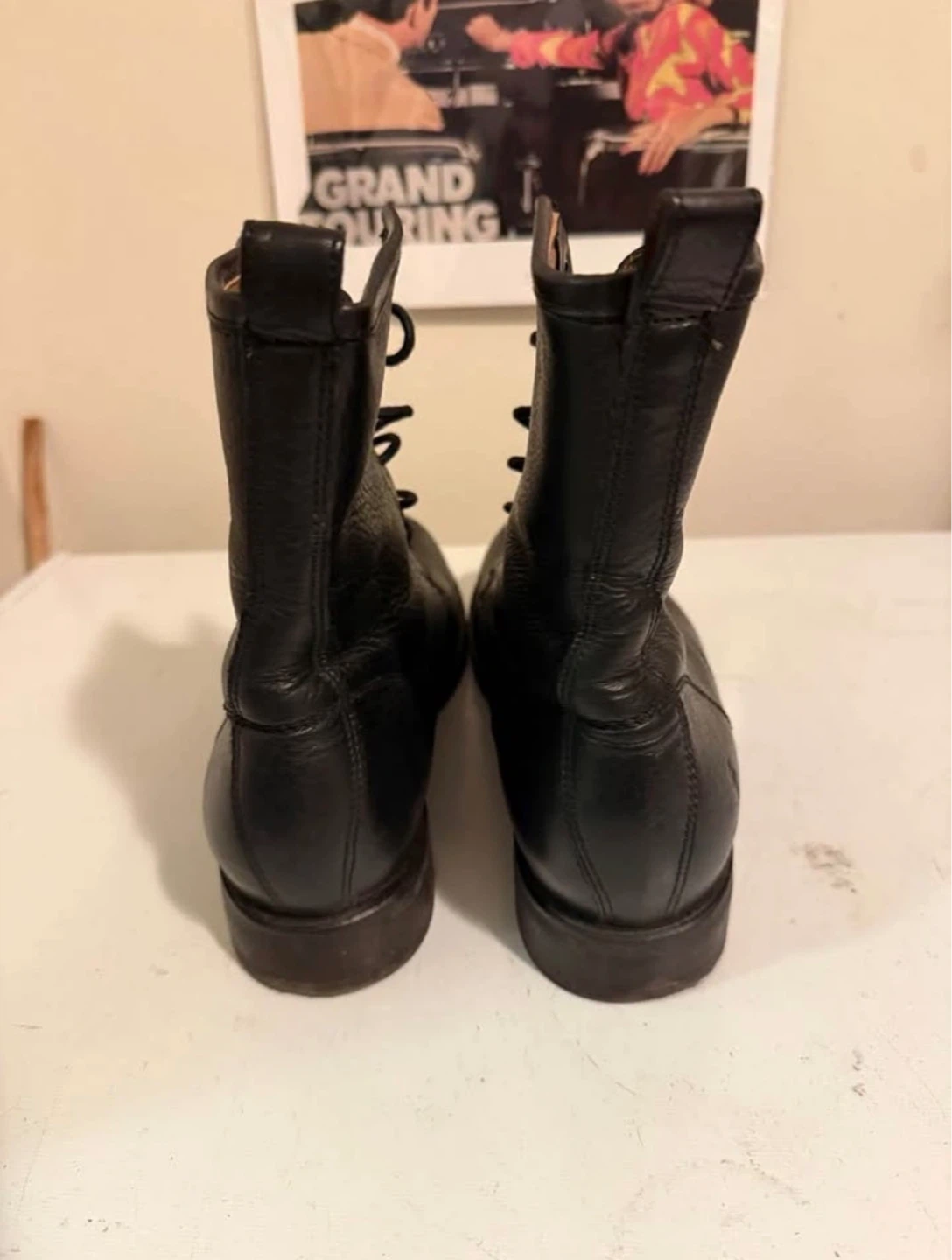 Frye Veronica Genuine Leather Combat Boots Black Women’s size 11 - photo 5