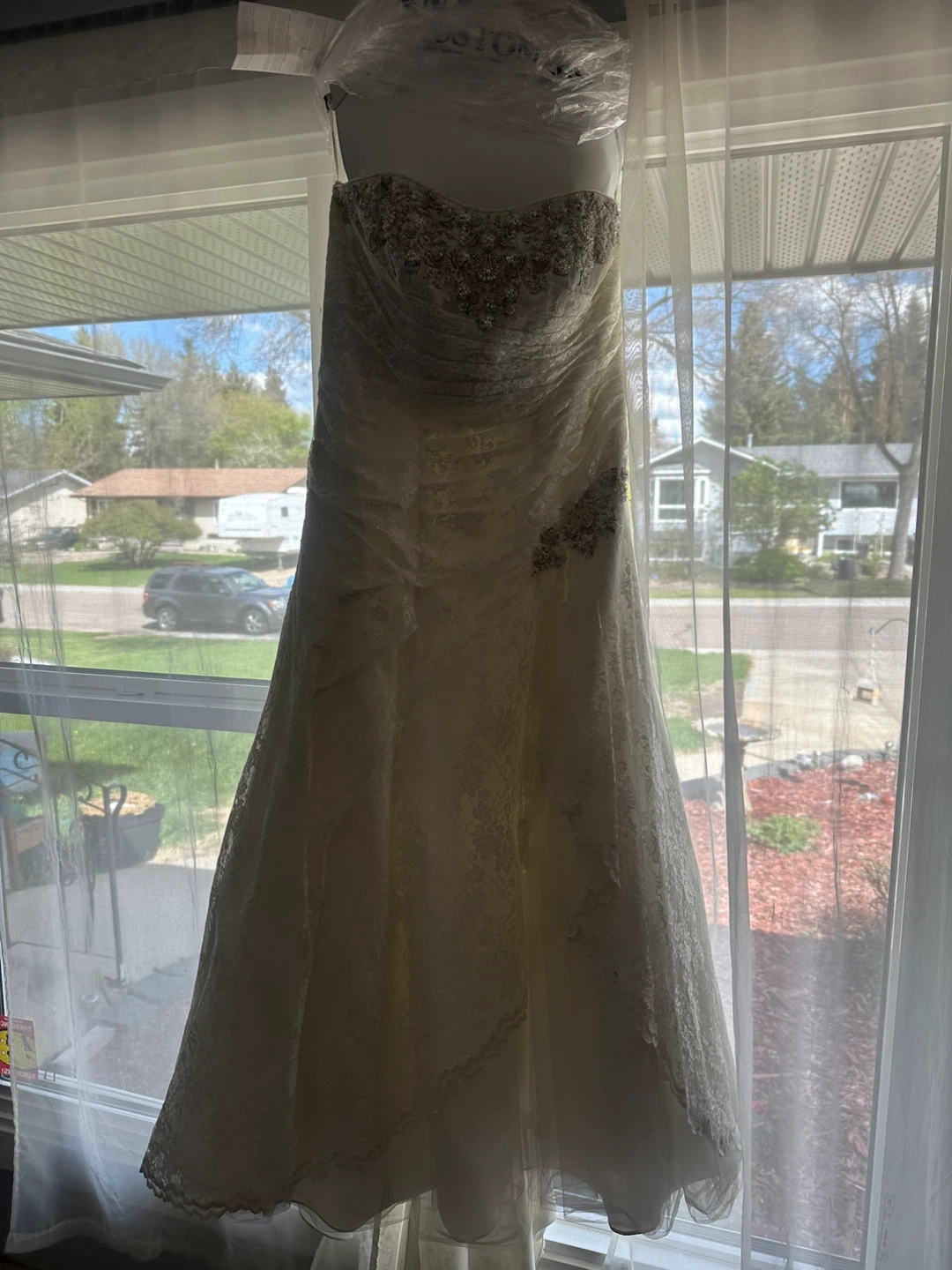 David’s Bridal Beading and Lace Wedding Dress