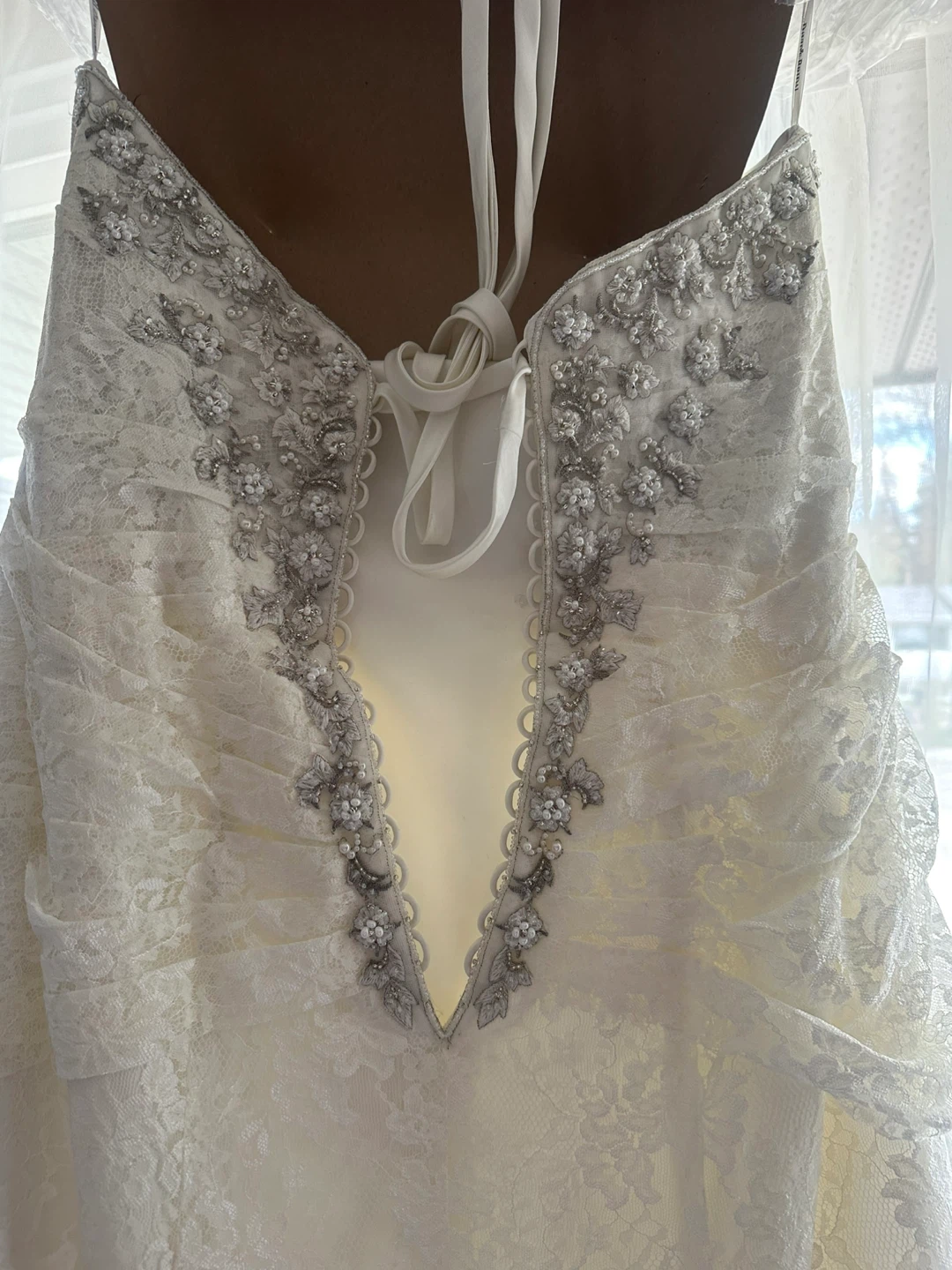 David’s Bridal Beading and Lace Wedding Dress - photo 5