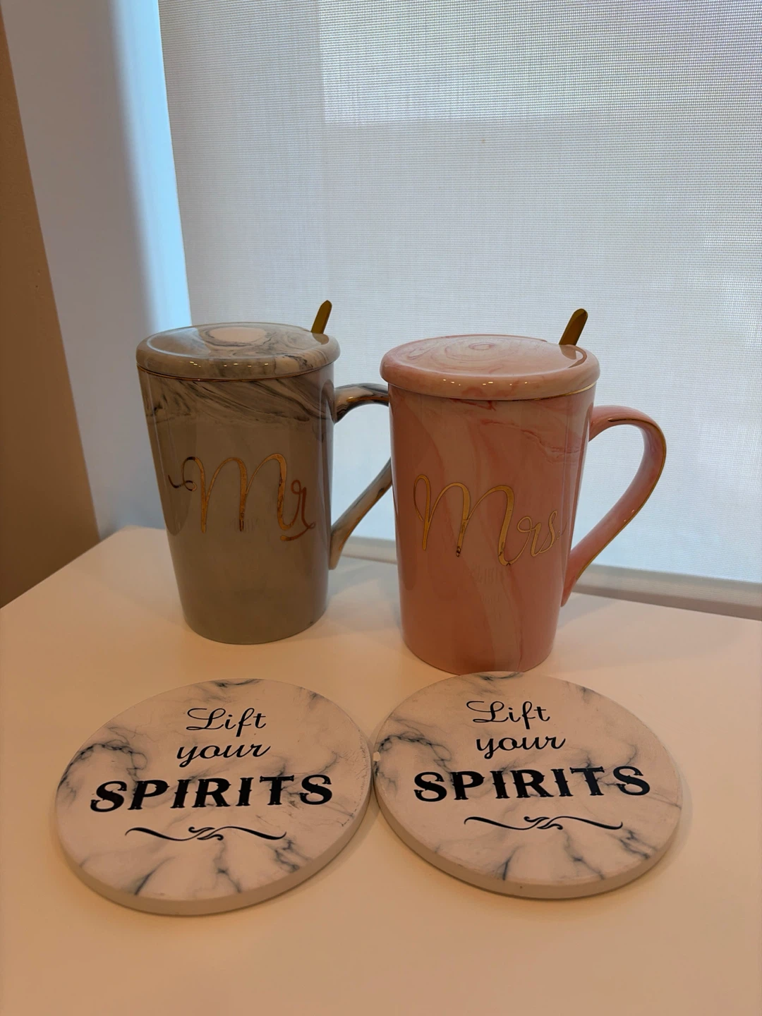 Marble Mr. & Mrs. Couple Mug Set - photo 2