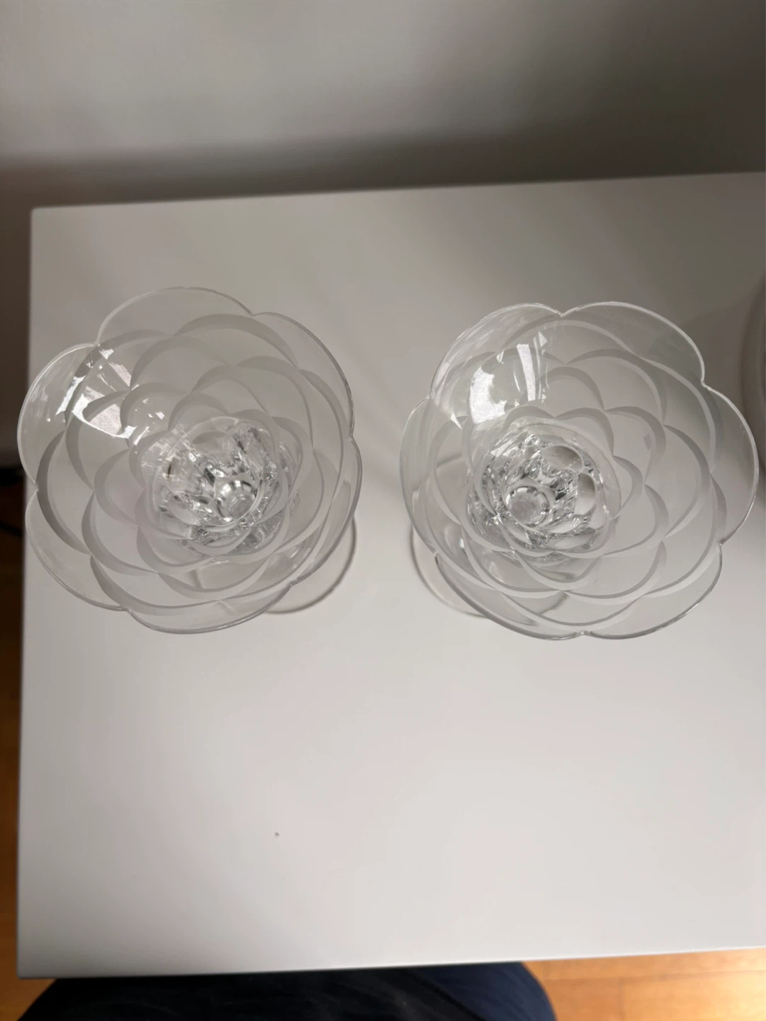 Vintage Crystal Glass Candlestick Holders - photo 2