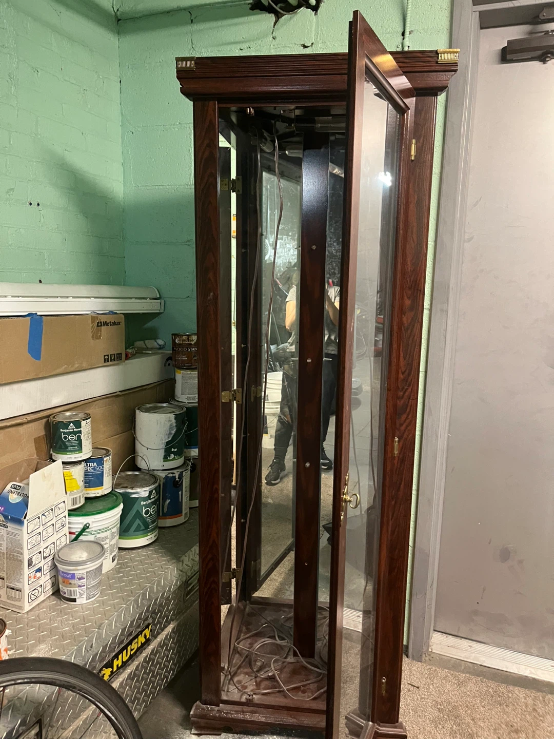 Tall Display Cabinet with Glass Doors - photo 4