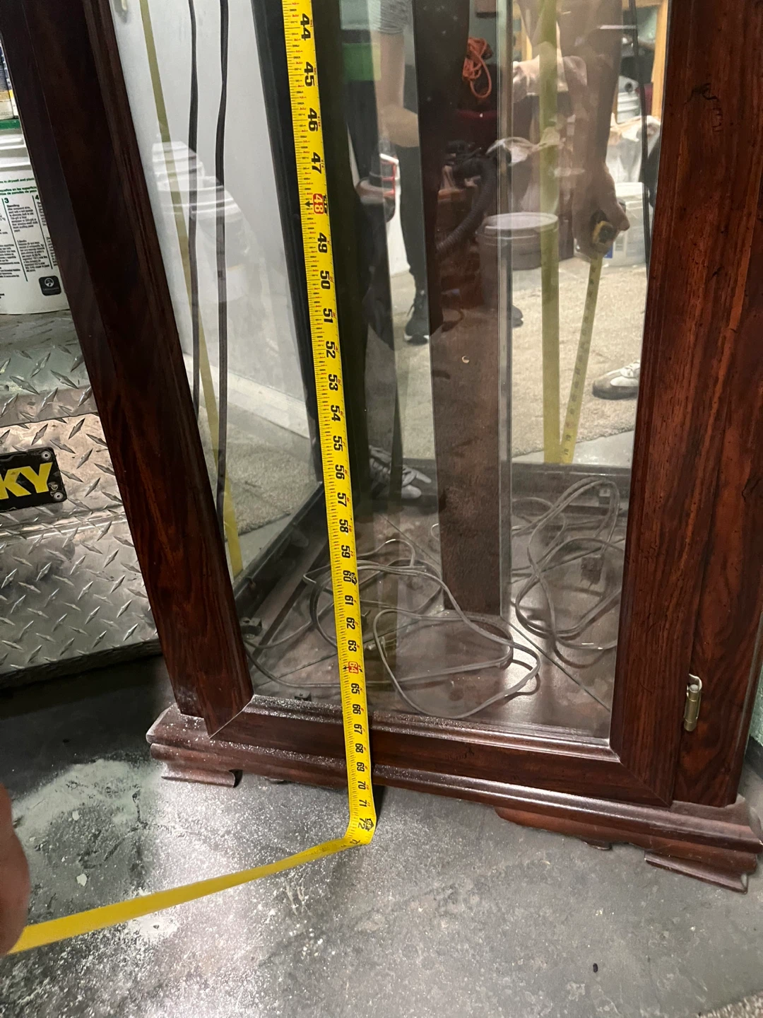 Tall Display Cabinet with Glass Doors - photo 2