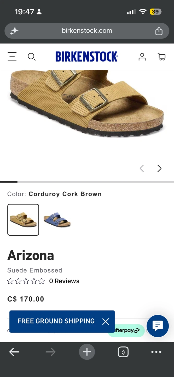 Birkenstock Arizona Suede Embossed Corduroy Cork Brown - photo 4