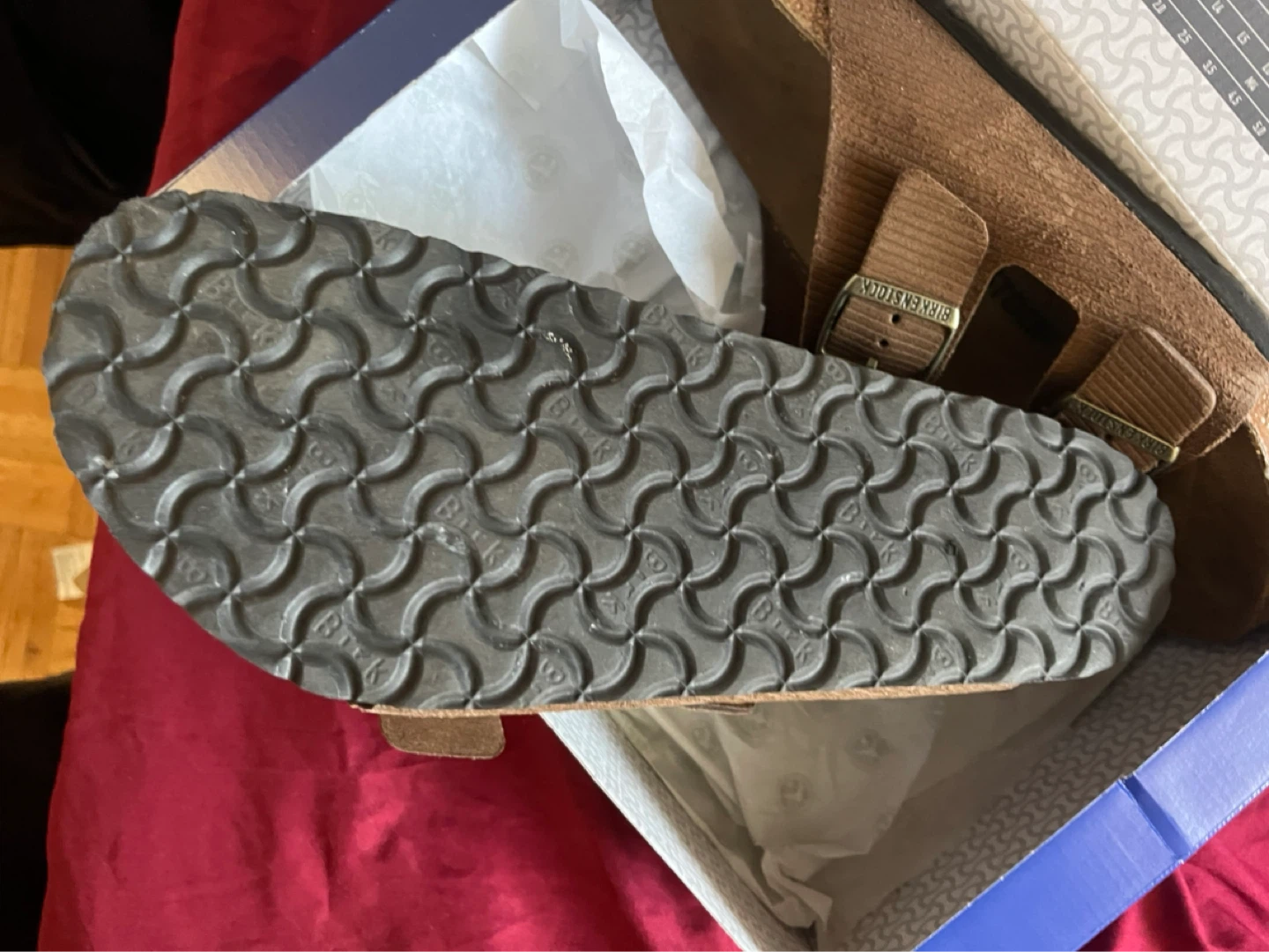 Birkenstock Arizona Suede Embossed Corduroy Cork Brown - photo 3