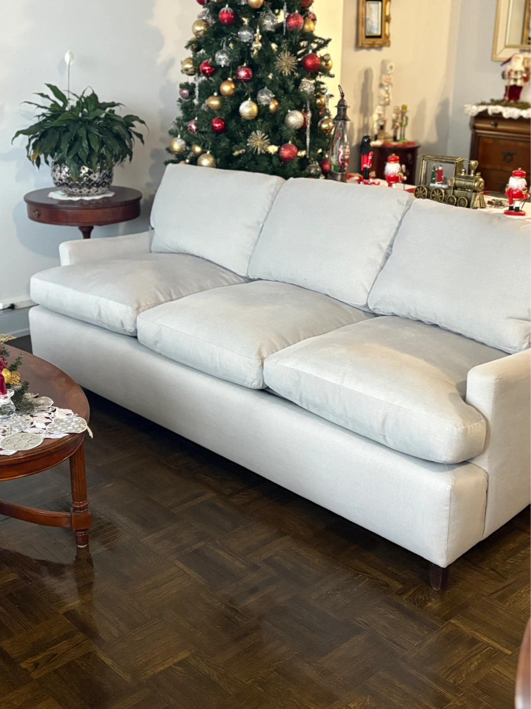 Light Grey 3-Seater Sofa