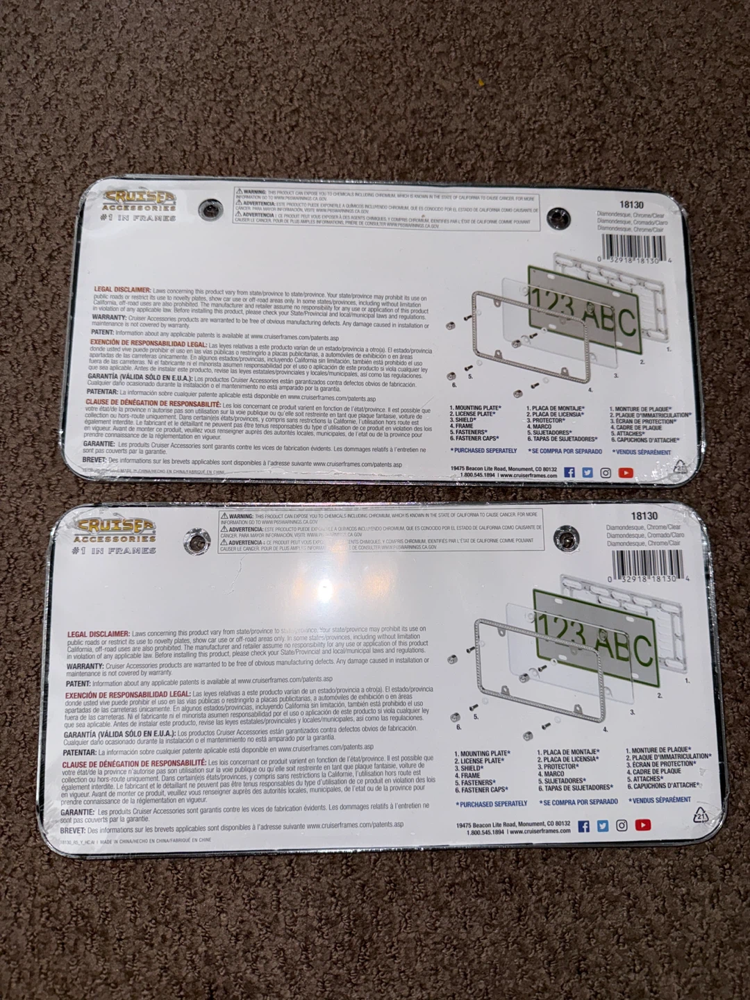 Diamondesque License Plate Frames (Set of 2) - photo 2