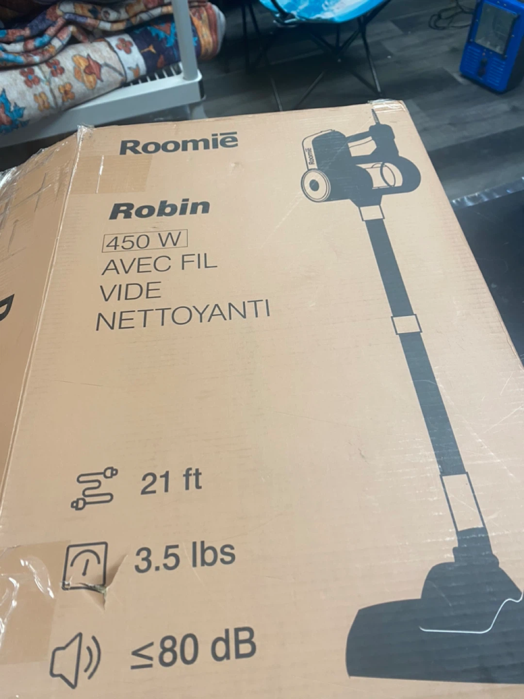 Roomie Robin Corded Stick Vacuum Cleaner - 450W