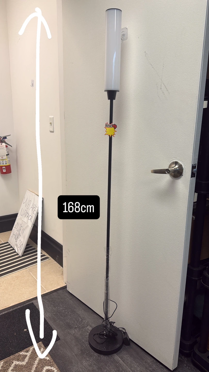 Black Floor Lamp - 168cm - photo 2
